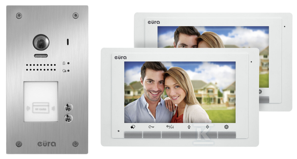 Wideodomofon "EURA" VDP-70A5/P WHITE - A51A172