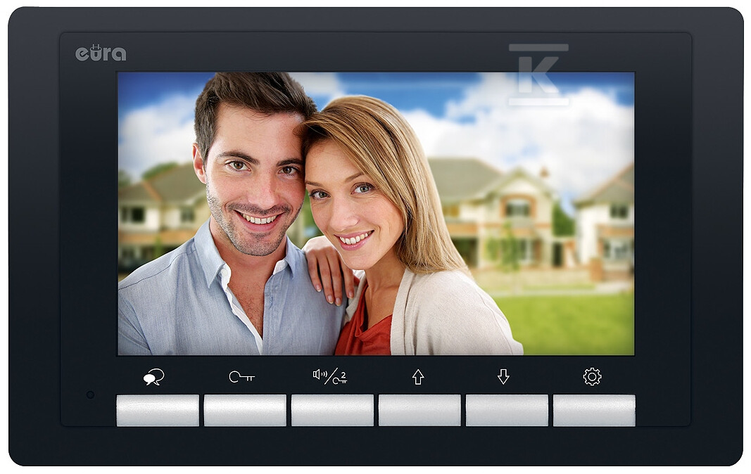 Wideodomofon "EURA" VDP-70A5/P BLACK - A51A173