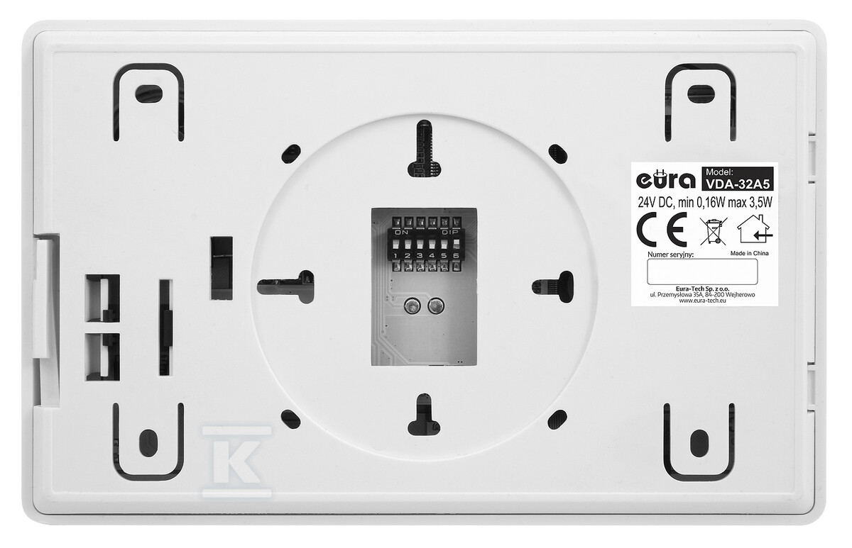 Wideodomofon "EURA" VDP-72A5/N "2EASY" - A51A176