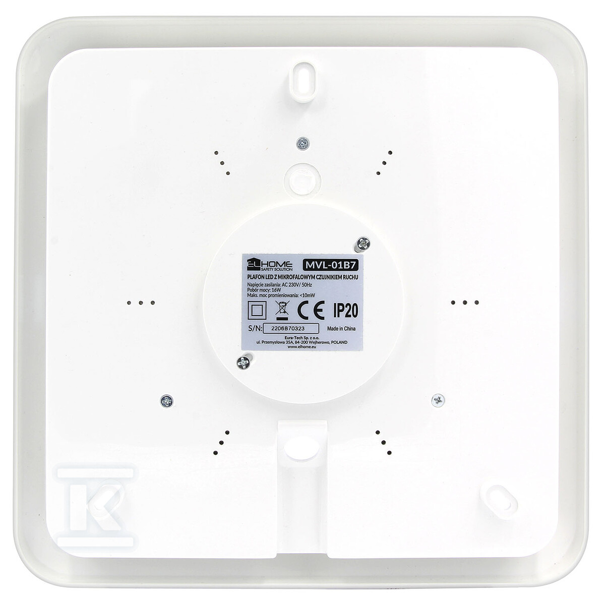 Plafon LED z mikrofalowym czujnikiem - B71A901