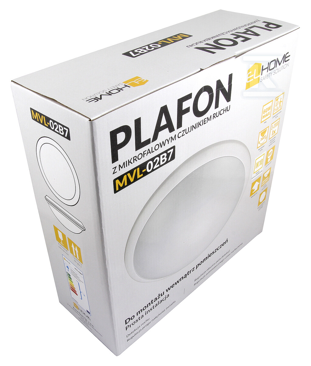 Plafon z mikrofalowym czujnikiem ruchu - B71A902