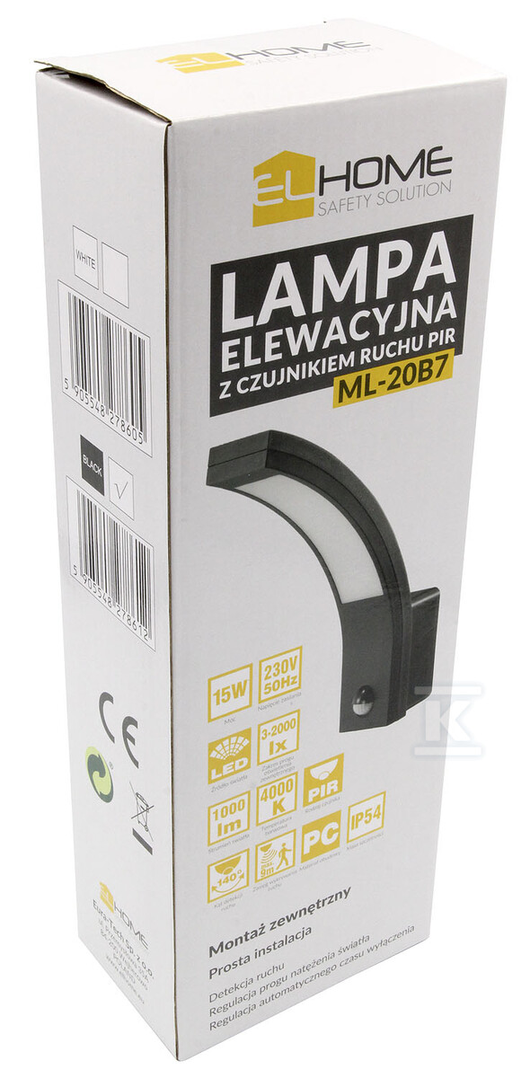 Lampa elewacyjna LED z czujnikiem ruchu - B71A921