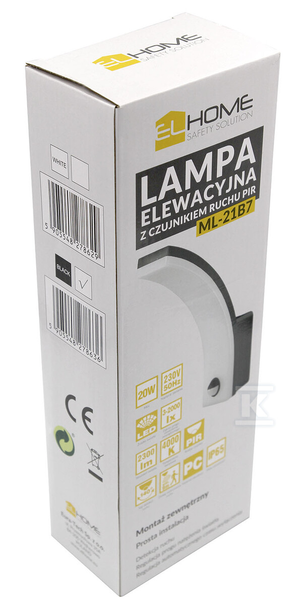 Lampa elewacyjna LED z czujnikiem ruchu - B71A922