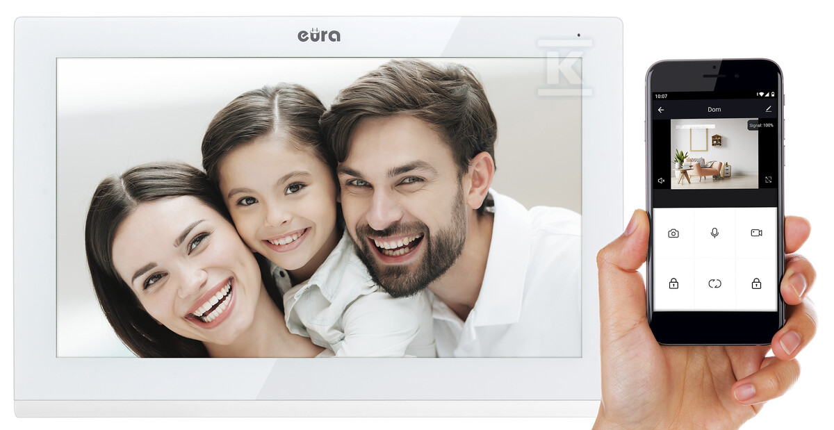 Wideodomofon "EURA" VDP-82C5- - C51A183