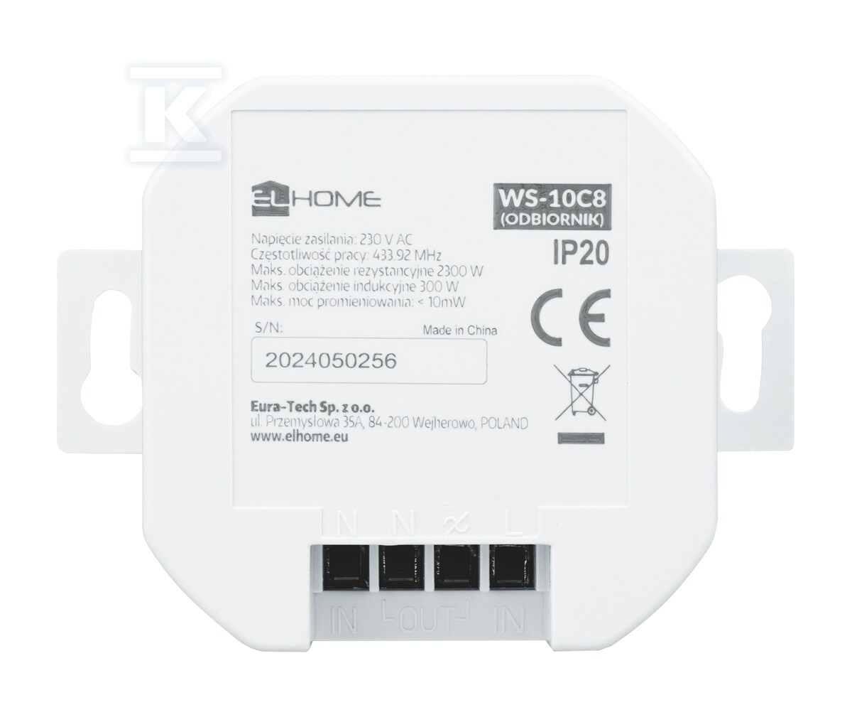 Odbiornik radiowy "EL HOME" WS-10C8 - - C83H110