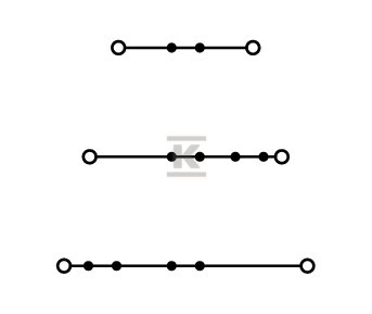 3-рівневий клемник, з кнопками, клемник - 2202-3203