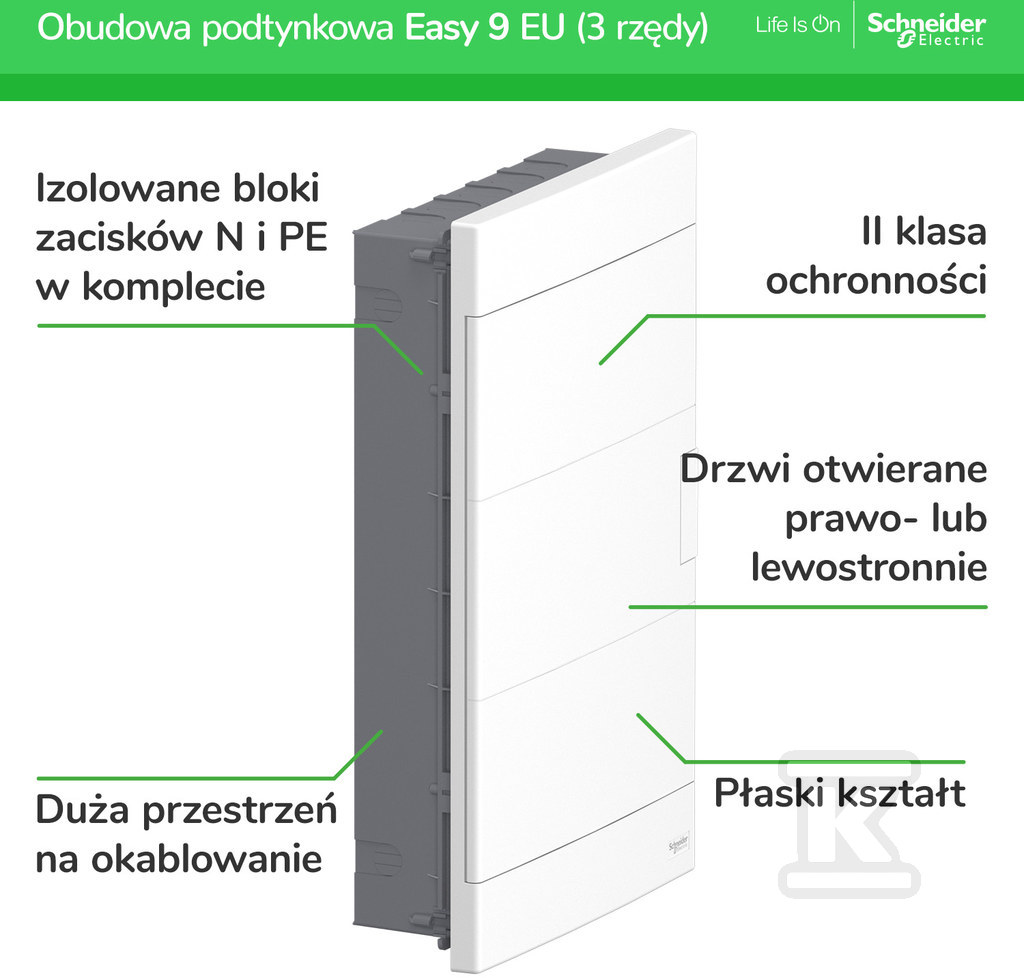 Obudowa podtynkowa, Easy9 EU IP40 - EZ9EUA312