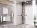 Ścianka prysznicowa Walk In Wall SET-60/200 bright alu, szkło Transparent