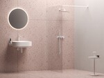 Ścianka prysznicowa Walk In Wall SET-120/200 biały mat, szkło Transparent