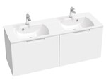 Szafka pod podwójną umywalkę SD CLASSIC N 1300 biała/biała