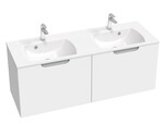 Szafka pod podwójną umywalkę SD CLASSIC N 1300 biała/szara