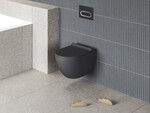 Miska WC UNI CHROME RimOff podwieszana, czarna