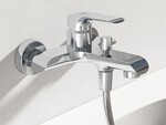 Bateria chrom wannowa FLAT naścienna FL 022.00/150 mm