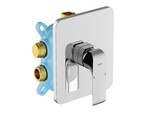 Bateria R-box chrom podtynkowa FLAT bez przełącznika FL 066.00