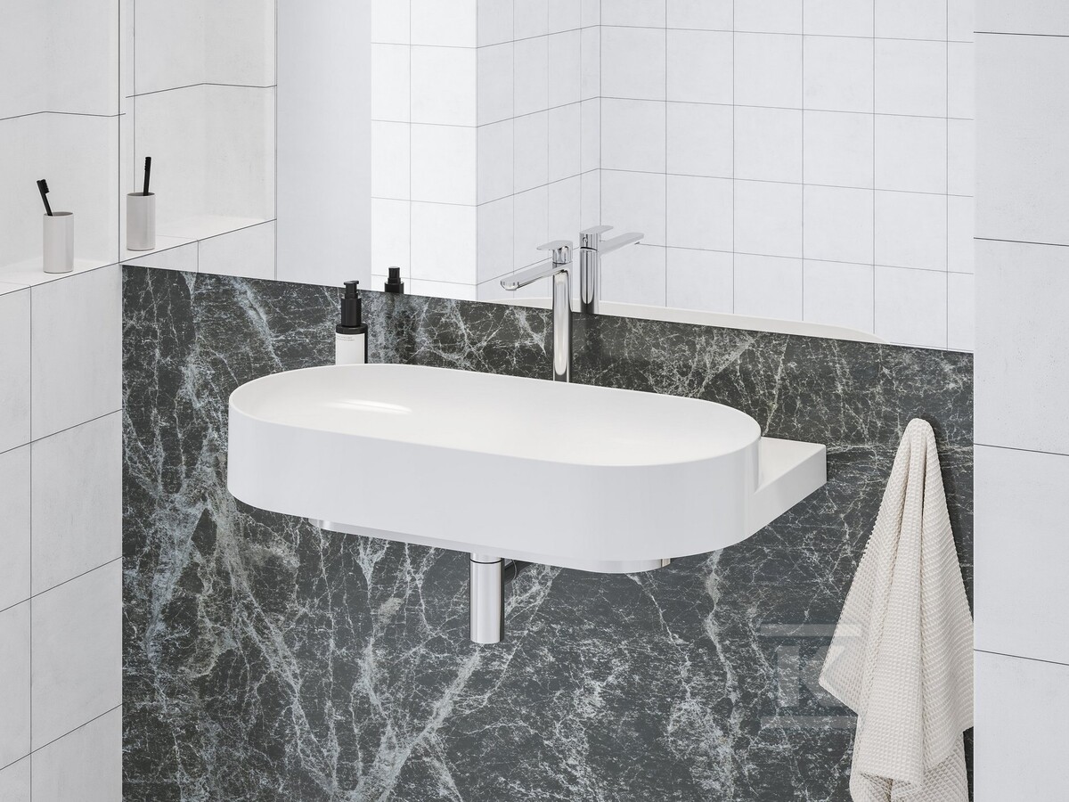 Bateria umywalkowa chrom, stojąca 335 - X070211