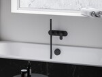Bateria podtynkowa, czarny mat, z przełącznikiem R-Box EL 065.20BM.O2.RB07D+S