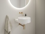 Bateria umywalkowa złota, podtynkowa, dwuczęściowa EL 019.60RGB.O1.RB07B