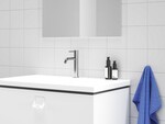 Bateria umywalkowa chrom stojąca BeCool 190 mm bez korka ES 012.01