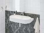 Bateria umywalkowa chrom, stojąca BeCool 220 mm, bez korka EL 014.01