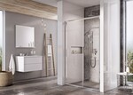 Drzwi prysznicowe BLSDP2-110 bright alu, szkło Transparent