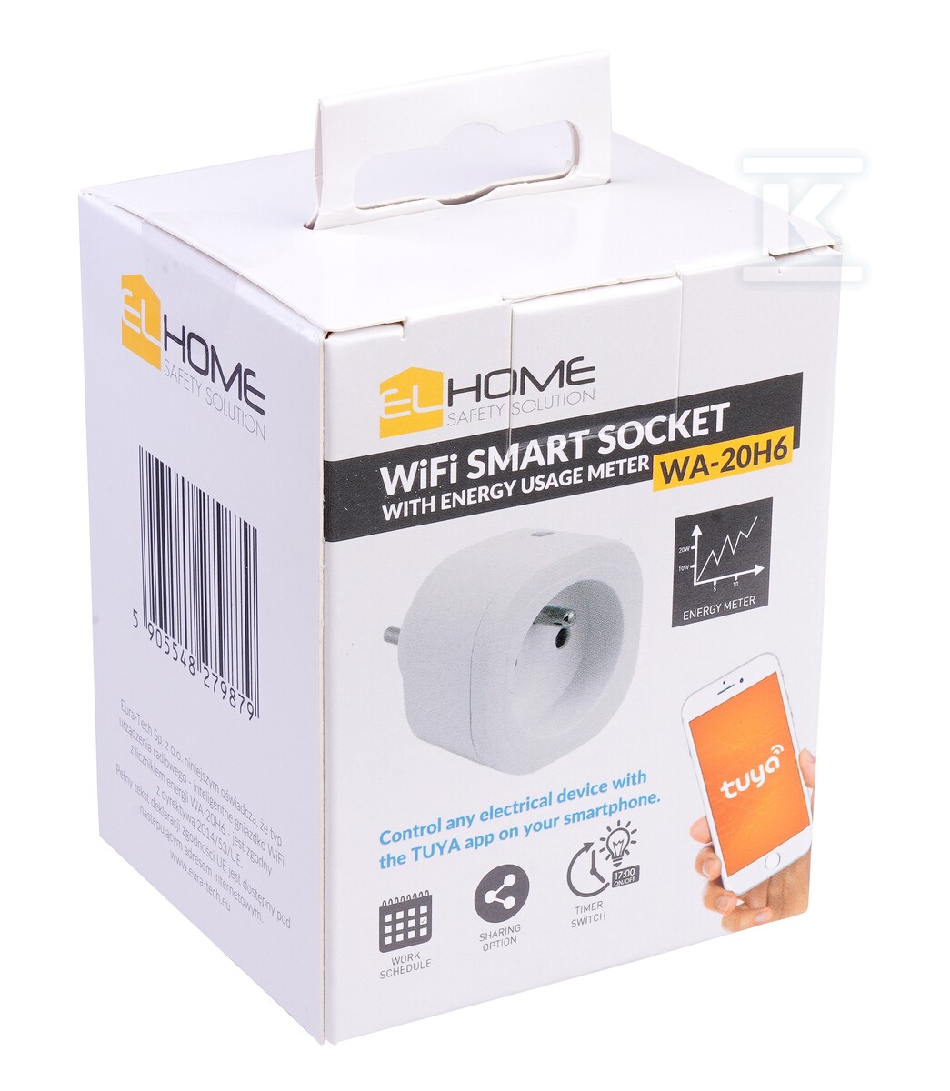 Inteligentne gniazdko WiFi z licznikiem - H61H120