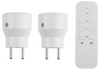 Gniazda sterowane radiowo "EL HOME" RCS-50H6v2R - białe, AC 230V/ 50Hz, 433,92 MHz, 10A, IP20, Typ E, zasięg do 40m ( 2 gniazda)