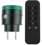 Gniazdo sterowane radiowo "EL HOME" RCS-60H6 - czarne, AC 230V/ 50Hz, 433,92 MHz, 10A, IP44, Typ E, zasięg do 40m