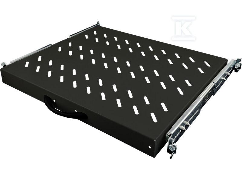 Висувна полиця 19" 1U глиб. 370mm, - SA-PW-19-1U-370-4-C