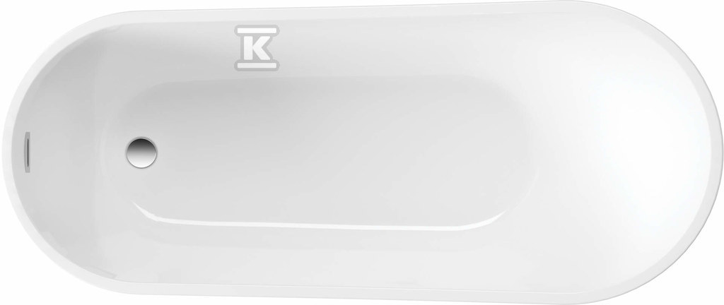 Free-standing oval acrylic bathtub - - KDA_017W