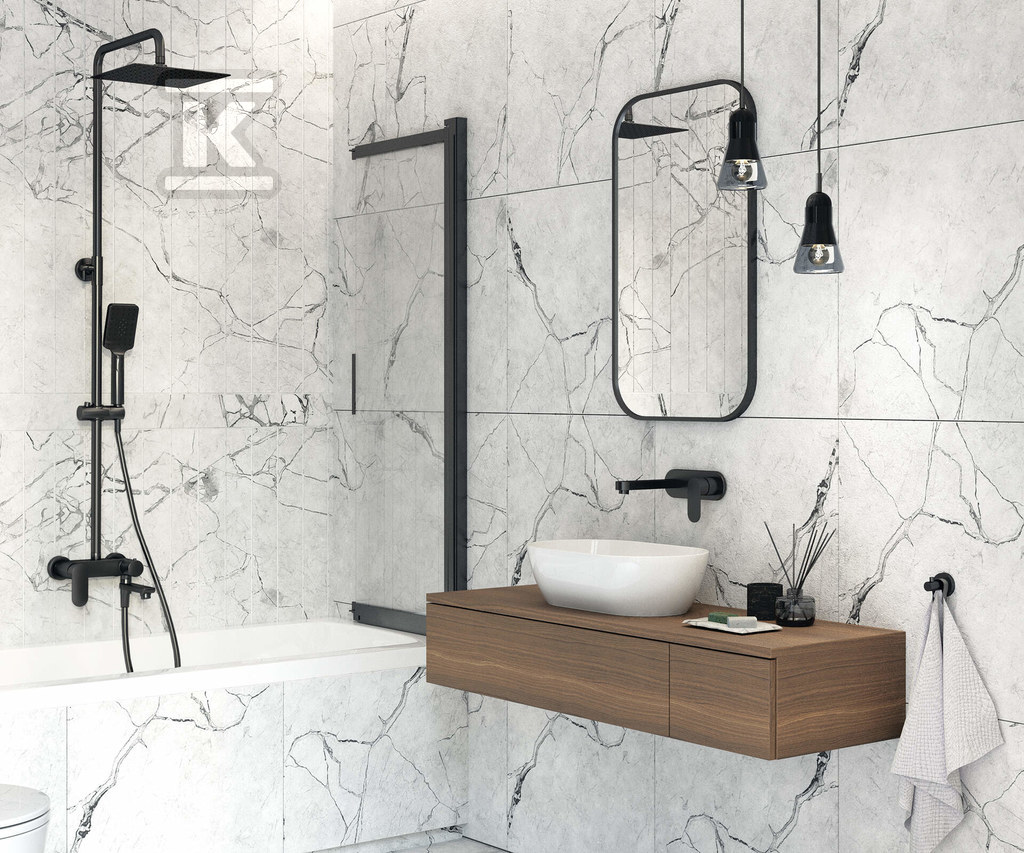 Ванна ширма 100x140 см Prizma, nero - KTJ_N73R