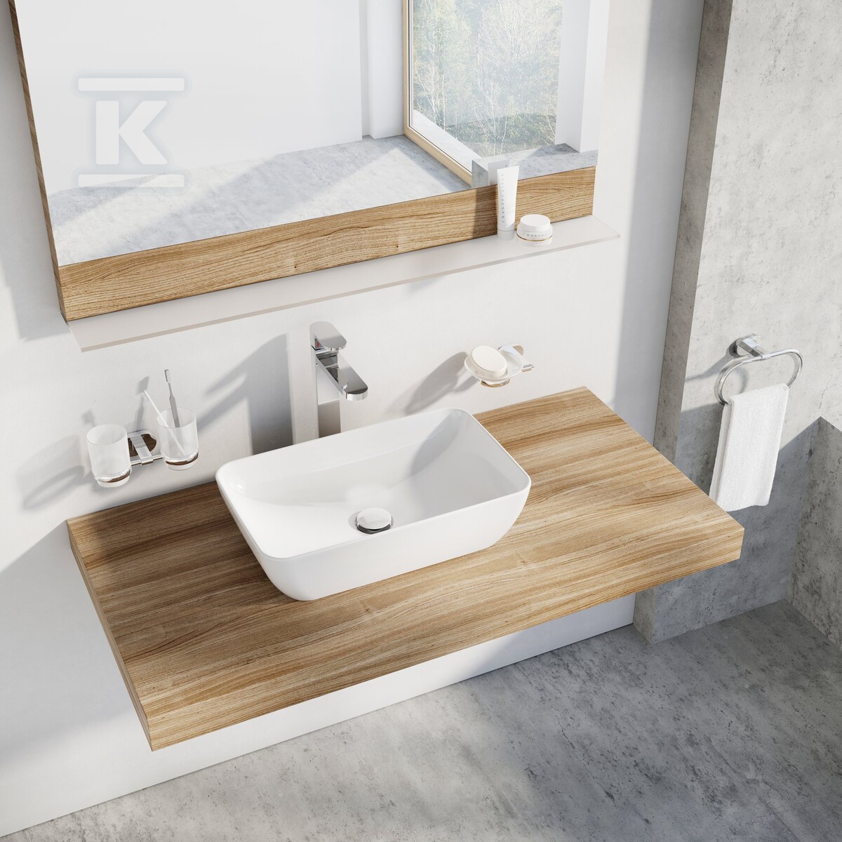 Korek umywalkowy ceramiczny stały, - X01695