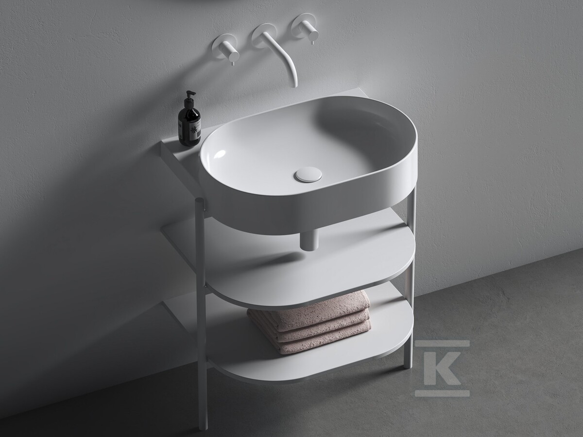 Korek umywalkowy ceramiczny stały Flat, - X01919