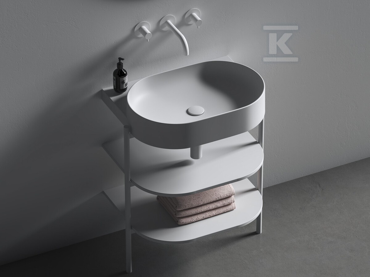 Korek umywalkowy ceramiczny stały Flat, - X01920