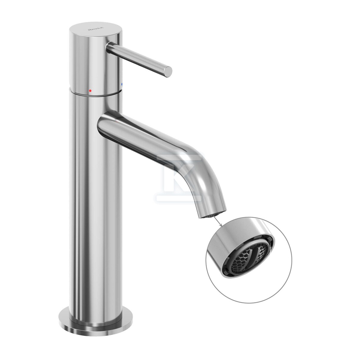 Bateria umywalkowa chrom stojąca 190 mm - X070193