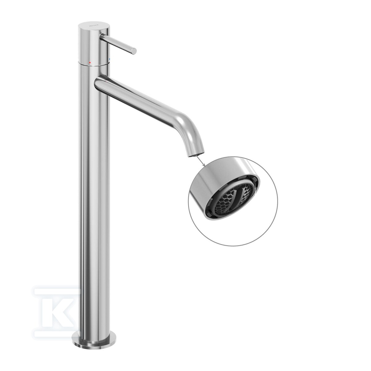 Bateria umywalkowa chrom stojąca 340 mm - X070194