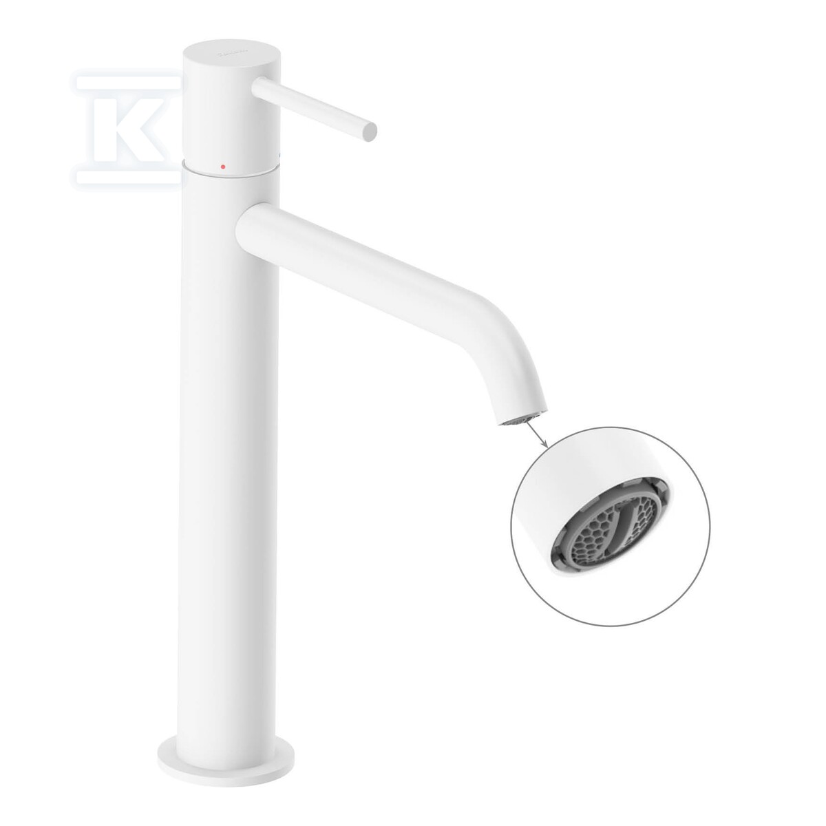 Bateria umywalkowa biały mat, stojąca - X070390