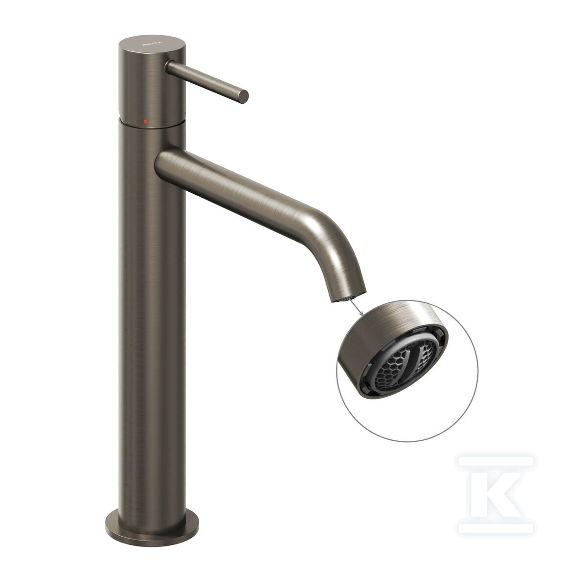Bateria umywalkowa grafit stojąca 250 - X070391