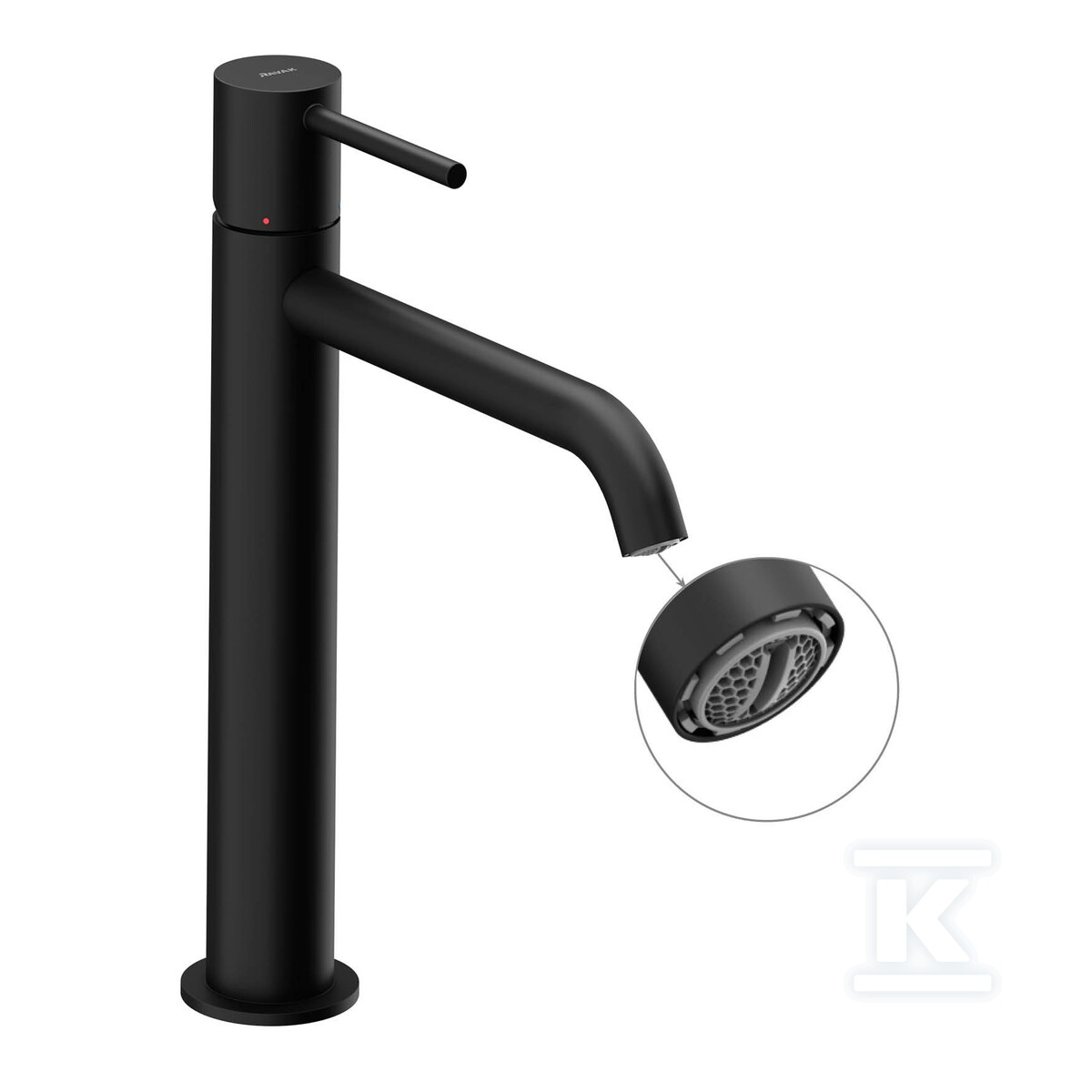 Bateria umywalkowa czarny mat stojąca - X070392