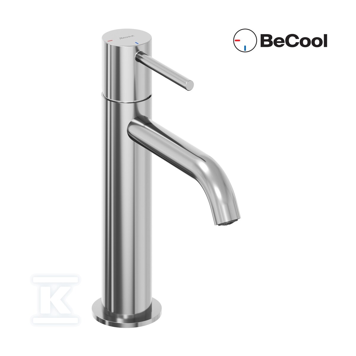 Bateria umywalkowa chrom stojąca BeCool - X070394