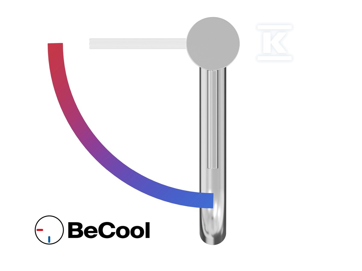 Bateria umywalkowa chrom stojąca BeCool - X070394