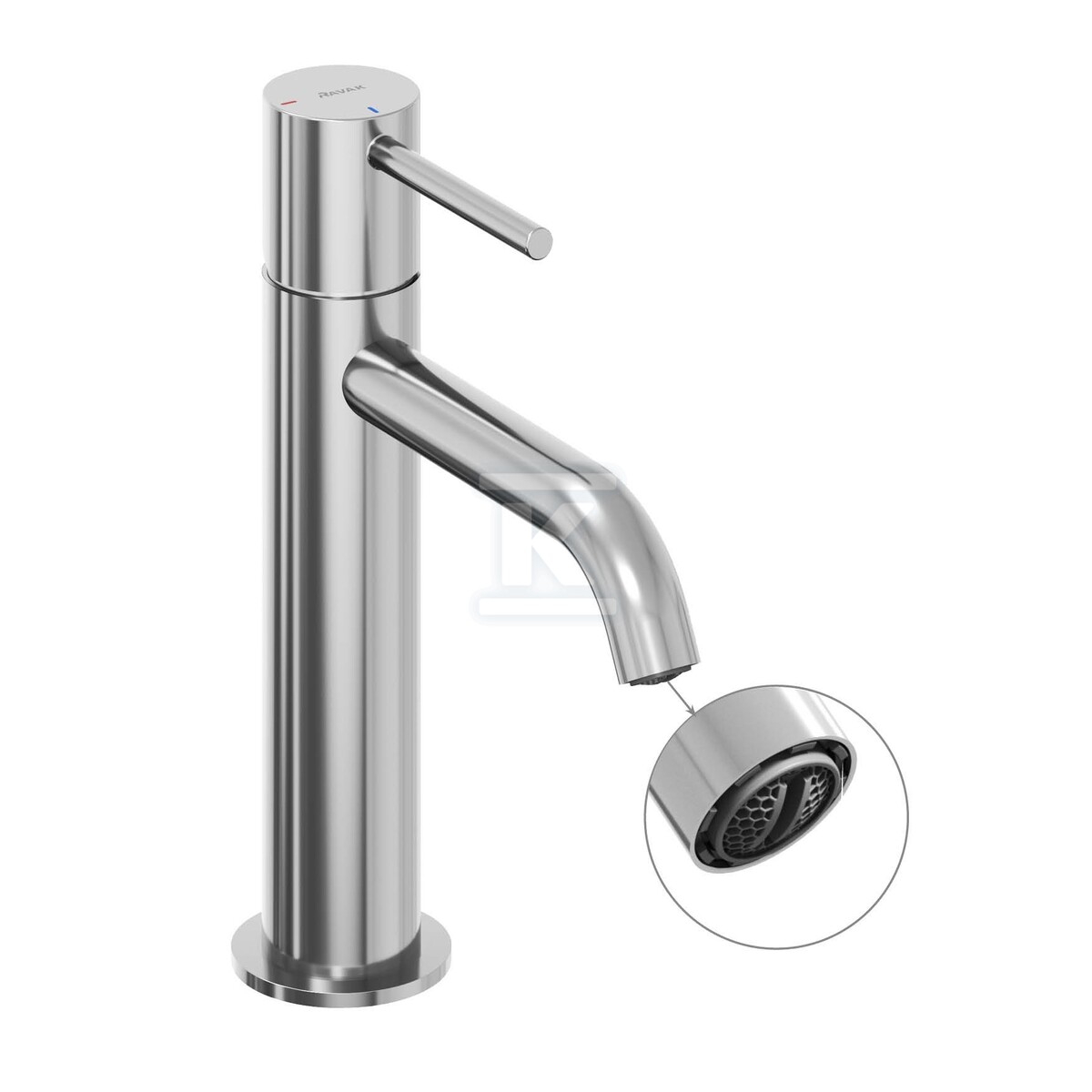 Bateria umywalkowa chrom stojąca BeCool - X070394