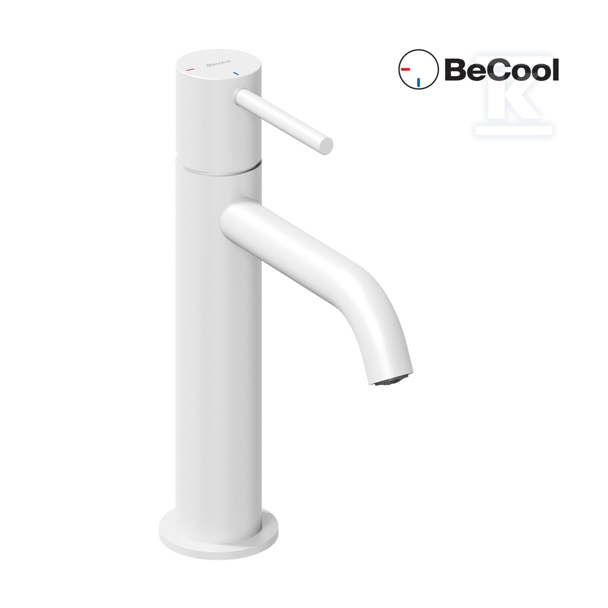 Bateria umywalkowa biały mat, stojąca - X070395