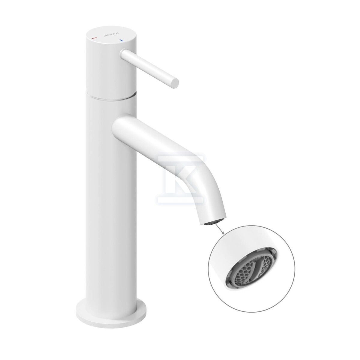 Bateria umywalkowa biały mat, stojąca - X070395