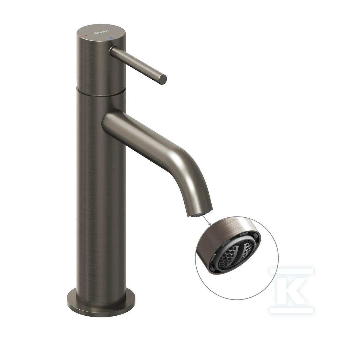Bateria umywalkowa grafit stojąca - X070397