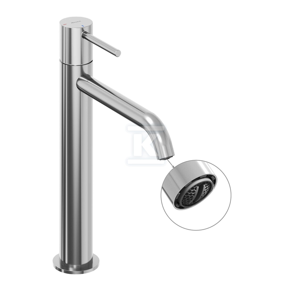Bateria umywalkowa chrom stojąca BeCool - X070399