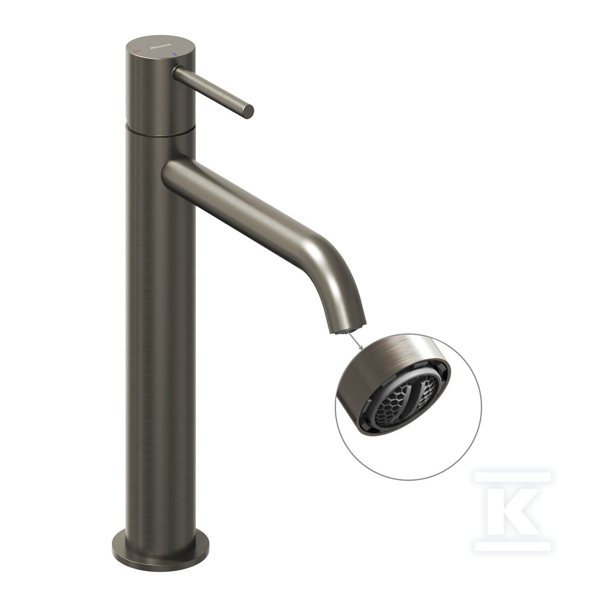 Bateria umywalkowa grafit stojąca - X070401