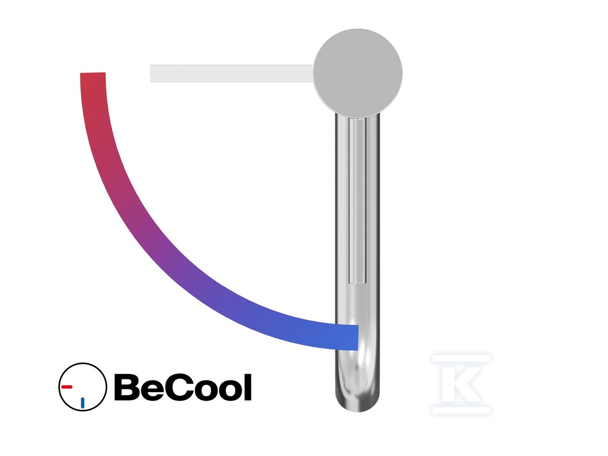 Bateria umywalkowa chrom stojąca BeCool - X070404