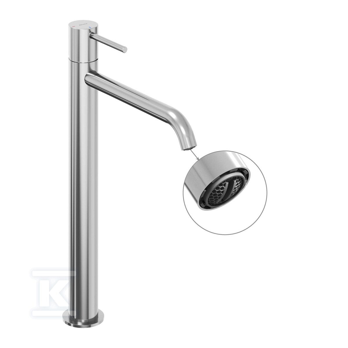 Bateria umywalkowa chrom stojąca BeCool - X070404