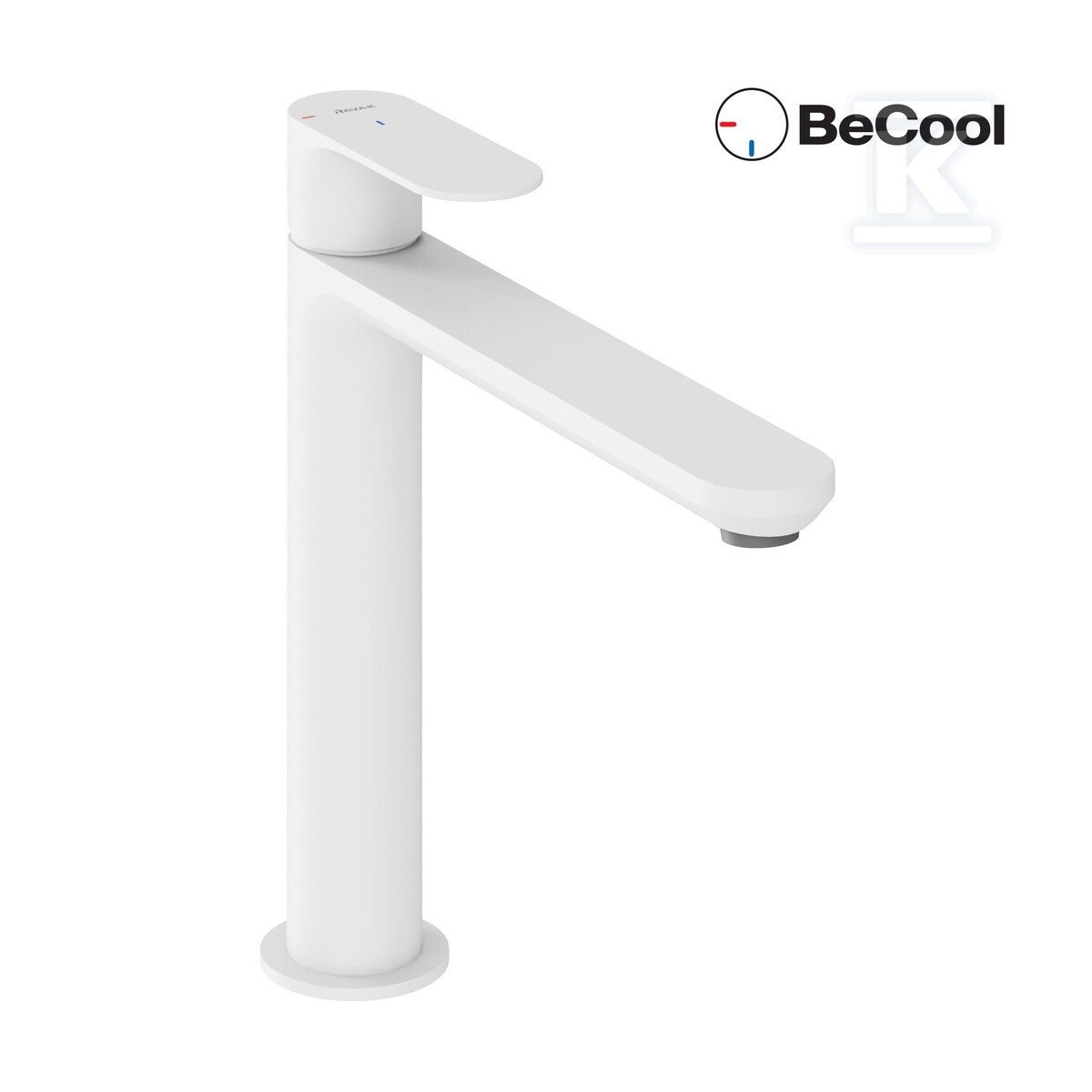 Bateria umywalkowa biały mat, stojąca - X070415