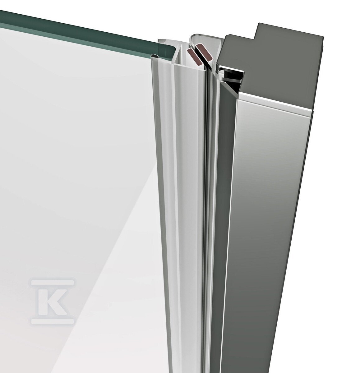 Drzwi prysznicowe COSD2-120 chrom, - X0VVGCA00Z1